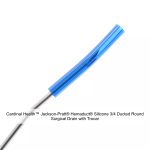 Cardinal Health™ Jackson-Pratt® Hemaduct® Silicone 3/4 Ducted Round Surgical Drain with Trocar, 19FR, 40CM