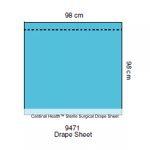 Cardinal Health™ Sterile Surgical Drape Sheet, with Adhesive, 38.5 x 38.5IN