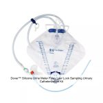 Dover™ Silicone Urine Meter Foley Luer Lock Sampling Urinary Catheterization Kit, 14FR, 5ML, 2000ML
