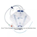 Dover™ Silver Hydrogel Coated Silicone Foley Luer Lock Sampling Urinary Catheterization Kit, 16FR, 5ML, 2000ML