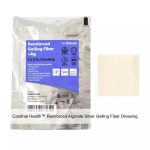 Cardinal Health™ Reinforced Alginate Silver Gelling Fiber Dressing, 2 x 2IN