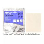 Cardinal Health™ Reinforced Alginate Silver Gelling Fiber Dressing, 8 x 12IN