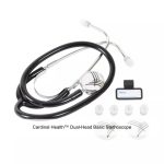 Cardinal Health™ Dual-Head Basic Stethoscope, Pediatric, Black