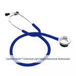 Cardinal Health™ Dual-Head Light Weight Mechanical Stethoscope, Adult, Blue