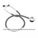 Cardinal Health™ Dual-Head Light Weight Mechanical Stethoscope, Adult, Gray