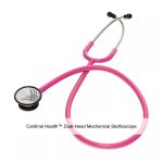 Cardinal Health™ Dual-Head Mechanical Stethoscope, Adult, Pink
