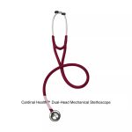 Cardinal Health™ Dual-Head Mechanical Stethoscope, Adult, Burgundy