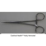 Cardinal Health™ Kelly Hemostat, Curved, Satin, 5.5IN