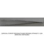 SURGICAL FORCEP DRESSING/THUMB DRESSING STRAIGHT 5 1/2IN SERRATED DISPOSABLE