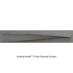 Cardinal Health™ Thumb Dressing Forceps, Serrated, Straight, 5.5IN