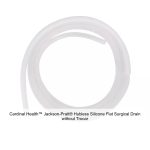 Cardinal Health™ Jackson-Pratt® Hubless Silicone Flat Surgical Drain without Trocar, 7MM, 20CM, Full Perforated