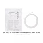 SURGICAL DRAIN PERFORATED/ROUND CENTER PERFORATION 10FR SILICONE LATEX FREE