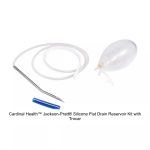 Cardinal Health™ Jackson-Pratt® Silicone Flat Drain Reservoir Kit with Trocar, 100ML, 7MM, 20CM, 3/4 Perforated