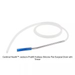 Cardinal Health™ Jackson-Pratt® Hubless Silicone Flat Surgical Drain with Trocar, 15FR X 15CM, 20CM, 7MM, Full Perforated