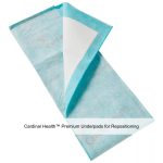 Cardinal Health™ Premium Underpads for Repositioning, WINGS™, Maximum Absorbency, Light Green, 30 x 36IN