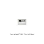 Cardinal Health™ Utility Marker with labels, Regular Tip, Bulk, Nonsterile