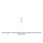 Cardinal Health™ NOVAPLUS® Push Button Adjustable Heavy Duty Steel Axillary Crutch, Adult, Bariatric, 62-70IN, 650LB