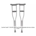Cardinal Health™ NOVAPLUS® Push Button Adjustable Aluminum Axillary Crutch, Pediatric, 48-54IN, 300LB