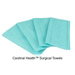 Cardinal Health™ Surgical Towels, Low Lint, 4PK, Green, Sterile, 17 x 26IN